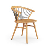 Cuerdas Rounded Chair - Oak & Black