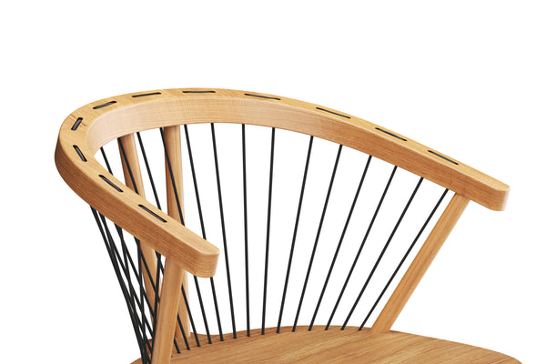 Cuerdas Rounded Chair - Oak & Black