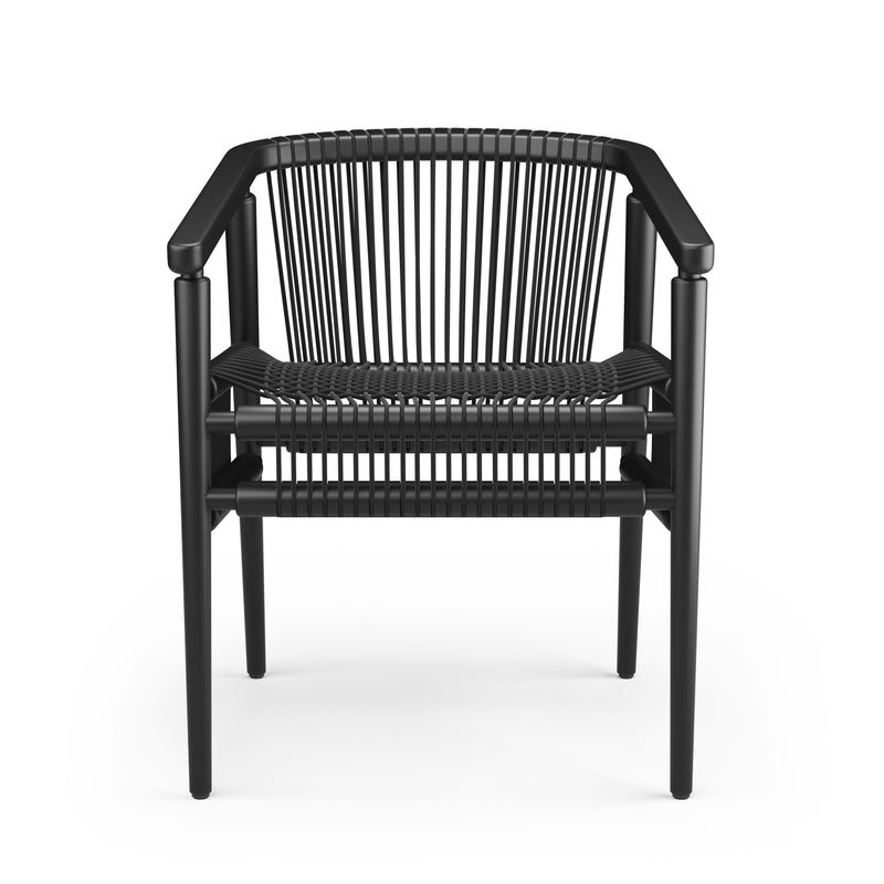 Loom Rounded Chair -  Black