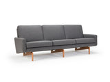Retro 3 Seater Sofa - Grey