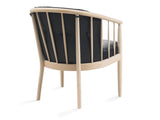 Scandi Armchair - Black Leather
