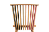 Tornasol Chair - Oak, Green & Pink