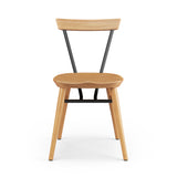 W-Tube Chair - Oak & Black