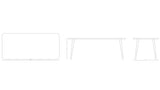 WW Rectangular Table - CS3