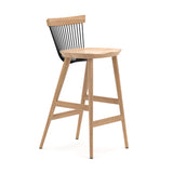 WW Bar Stool - Oak & Black