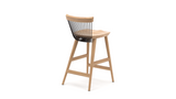 WW Counter Stool - Oak & Black - 65cm, Counter Stool, - Buy from Hayche.com