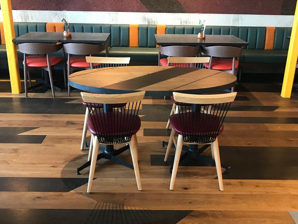 Nandos - Manchester - Denton - WW Chairs - Oak & Black