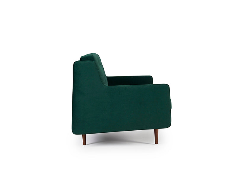 Button 2 Seater Sofa - Green