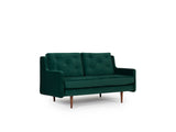 Button 2 Seater Sofa - Green