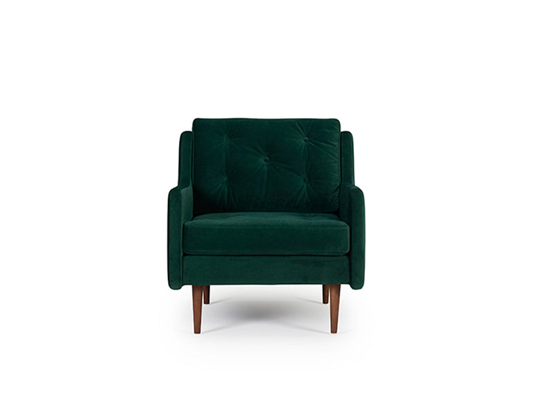 Button Armchair - Green