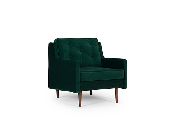 Button Armchair - Green