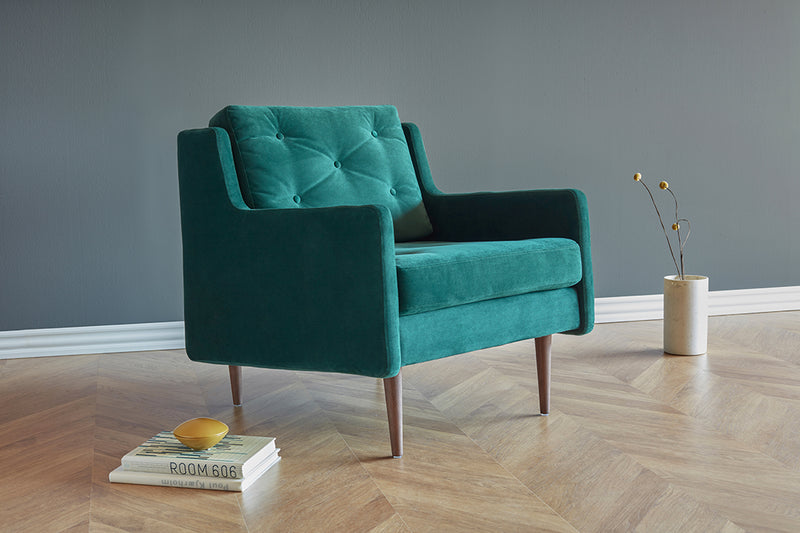 Button Armchair - Green