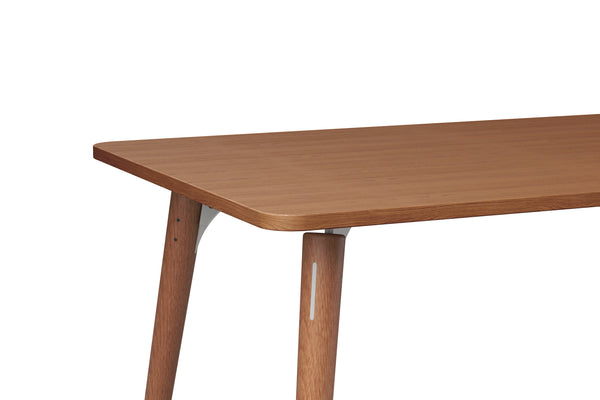 SLS Table - Rectangular - Wooden Legs - Grey