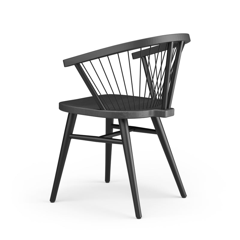 Cuerdas Rounded Chair - Black