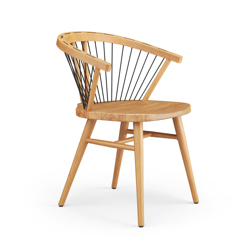 Cuerdas Rounded Chair - Oak & Black