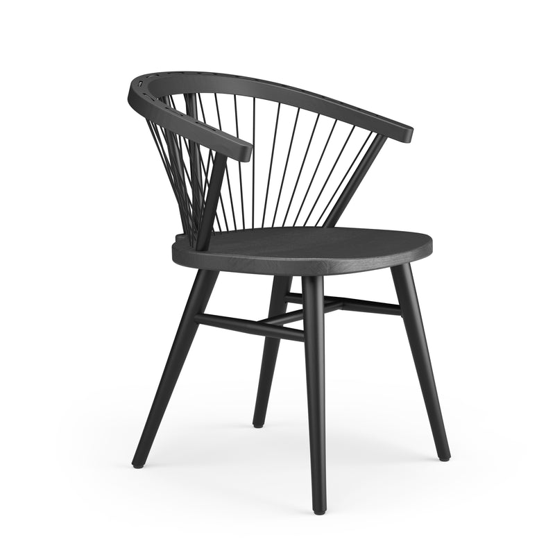 Cuerdas Rounded Chair - Black