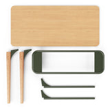 SLS Desk - Wooden Legs - Green