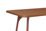 SLS Desk - Metal Legs - Brown