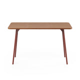 SLS Desk - Metal Legs - Brown