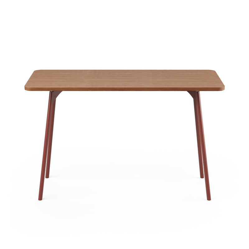 SLS Desk - Metal Legs - Brown