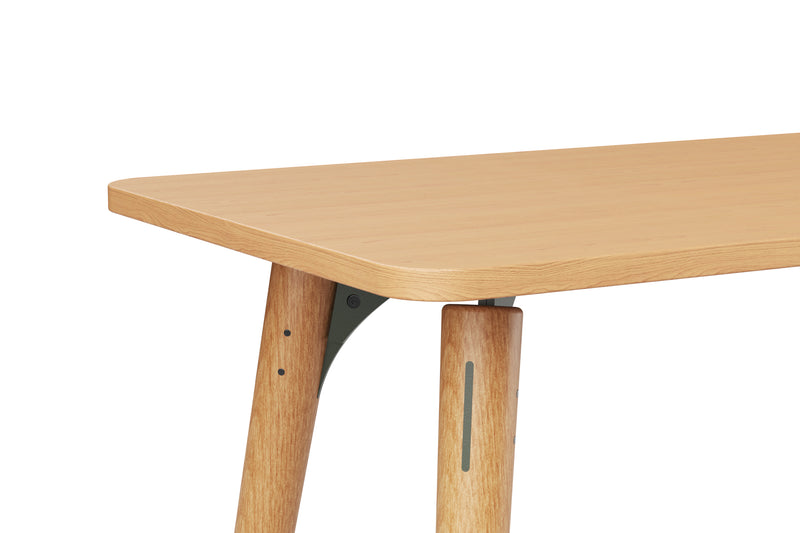 SLS Desk - Wooden Legs - Green