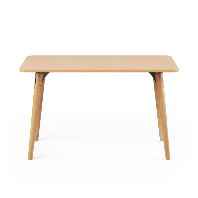 SLS Desk - Wooden Legs - Black