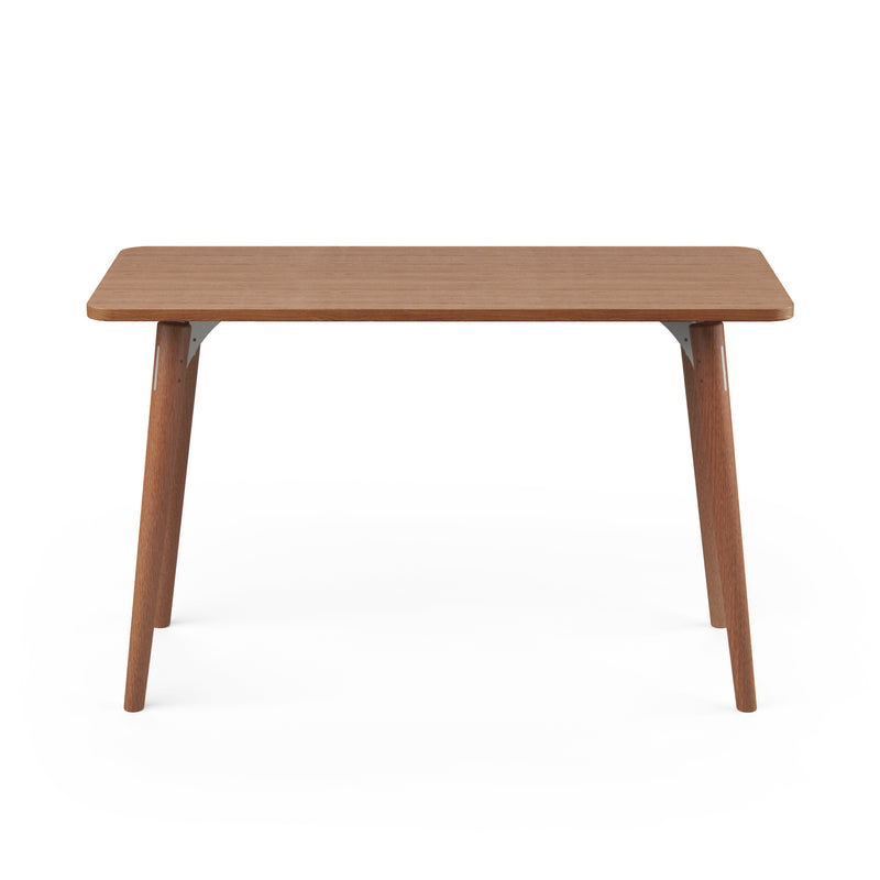 SLS Desk - Wooden Legs - Grey