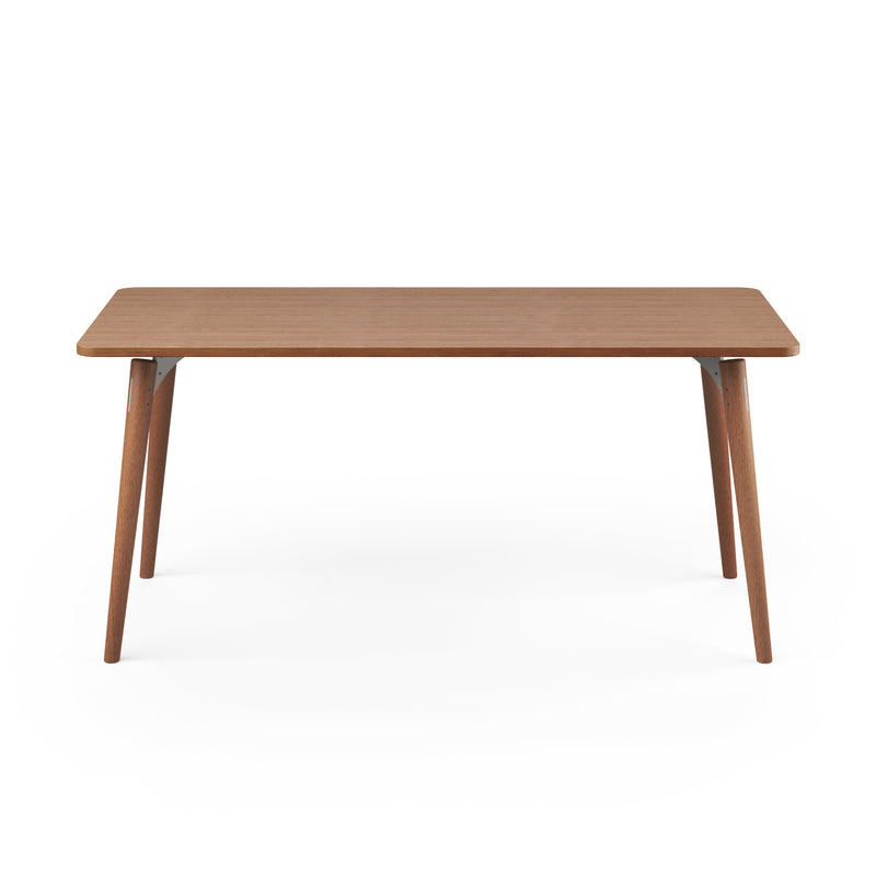 SLS Table - Rectangular - Wooden Legs - Grey