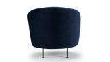 Glover Armchair - Metal legs - Blue