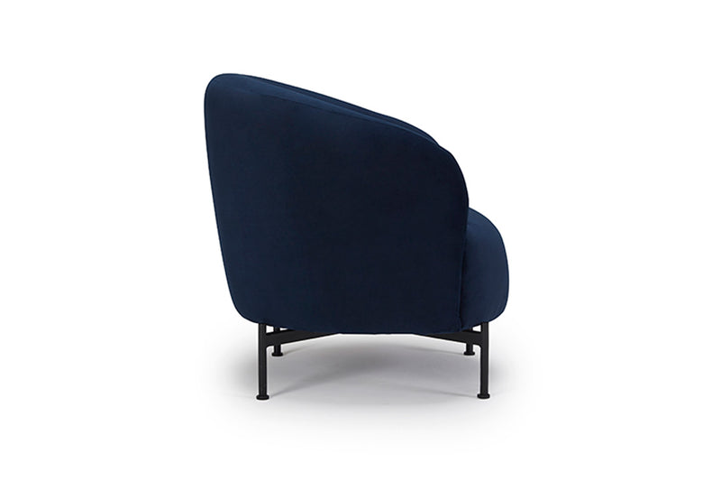 Glover Armchair - Metal XBase - Blue