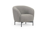 Glover Armchair - Metal XBase - Grey