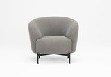 Glover Armchair - Metal XBase - Grey