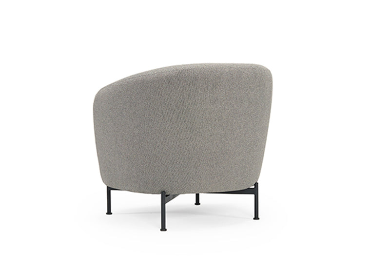 Glover Armchair - Metal XBase - Grey