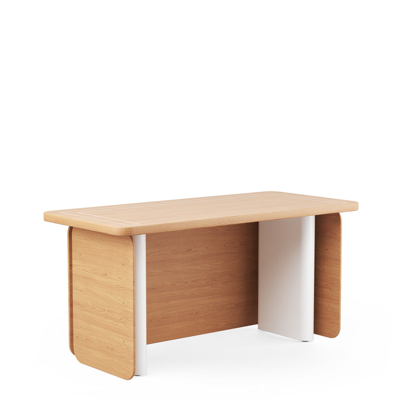 HOS Desk - Oak & White