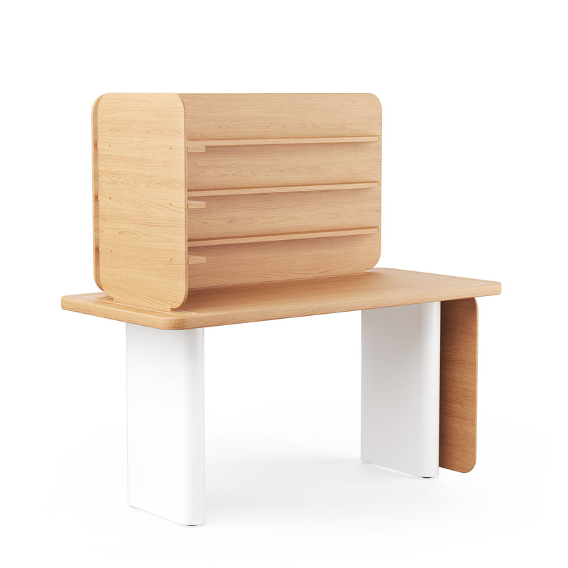 HOS Desk - Oak & White