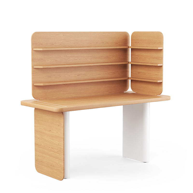 HOS Desk - Oak & White