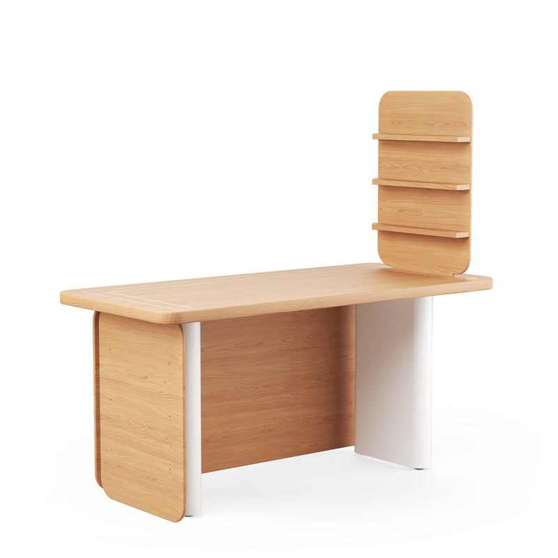 HOS Desk - Oak & White