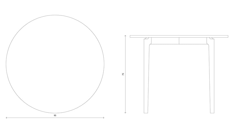 Kensington Circular Table - Oak