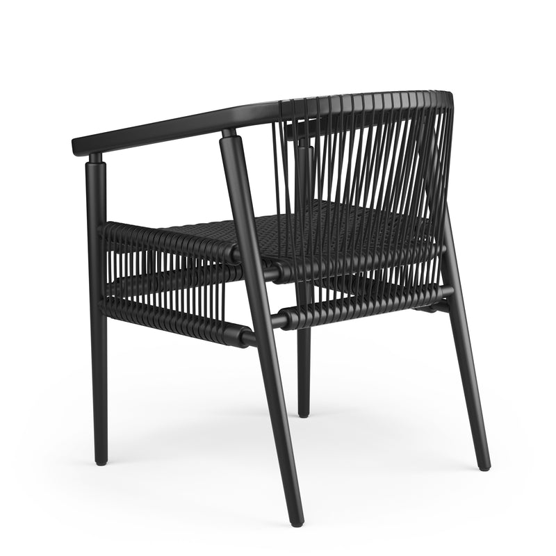 Loom Rounded Chair -  Black