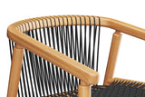 Loom Rounded Chair -  Oak & Black
