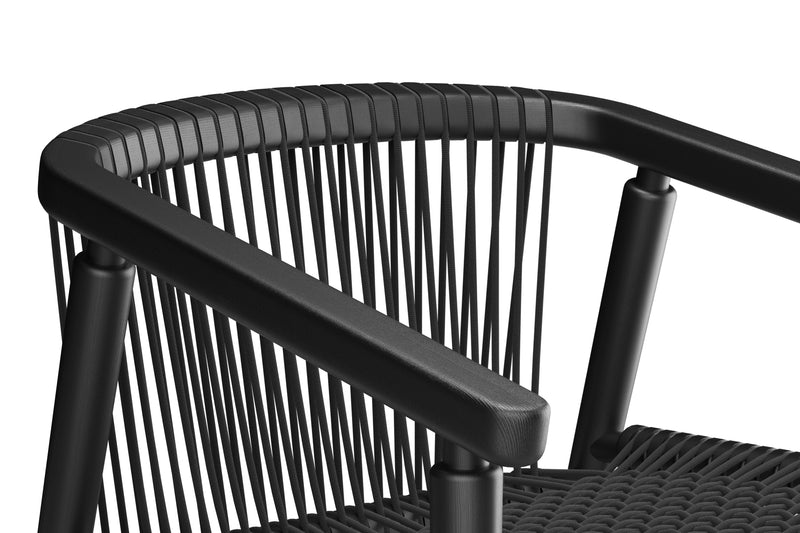 Loom Rounded Chair -  Black