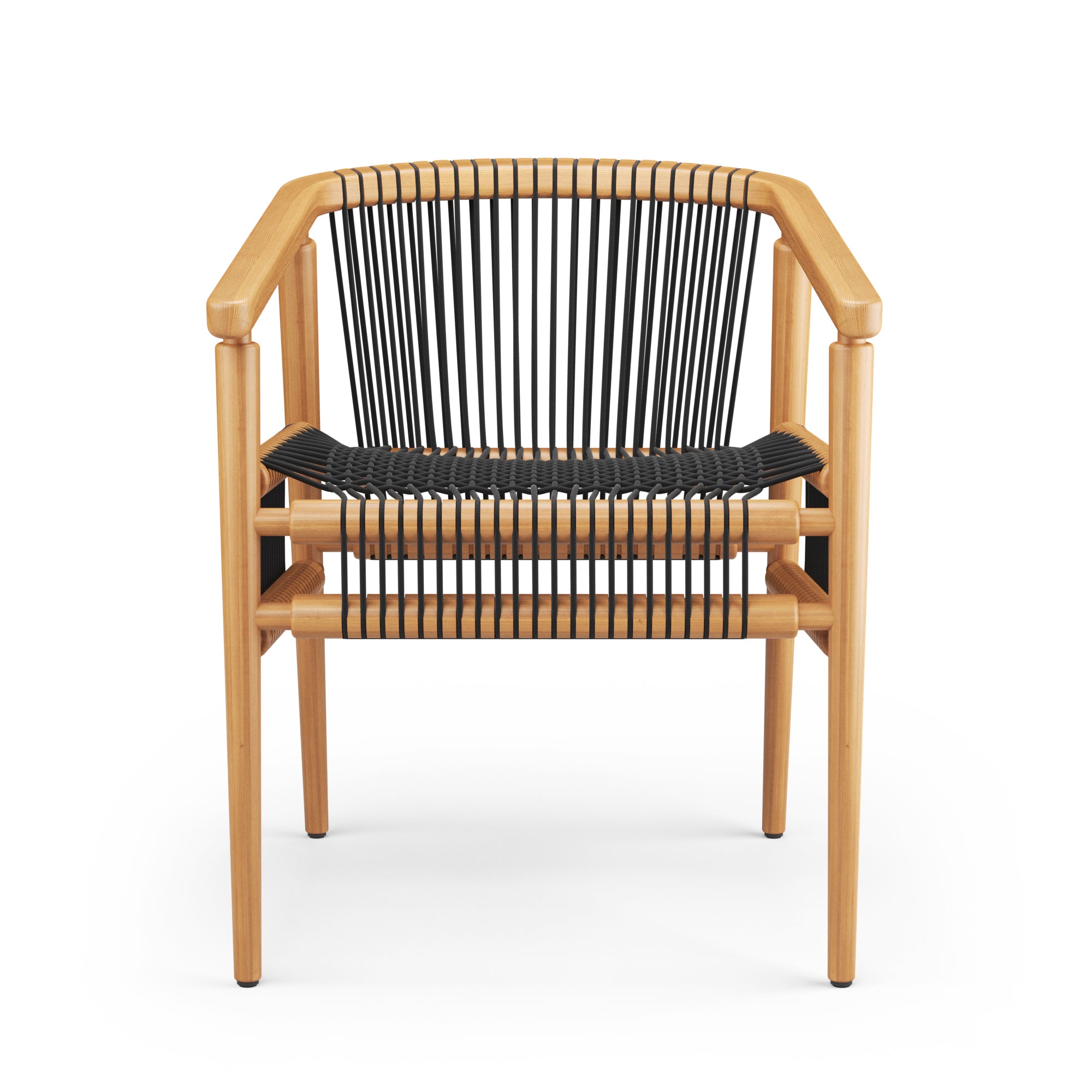 Loom Rounded Chair - Oak & Black – Hayche (H Furniture Ltd)