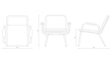 Dulwich Armchair - Brown