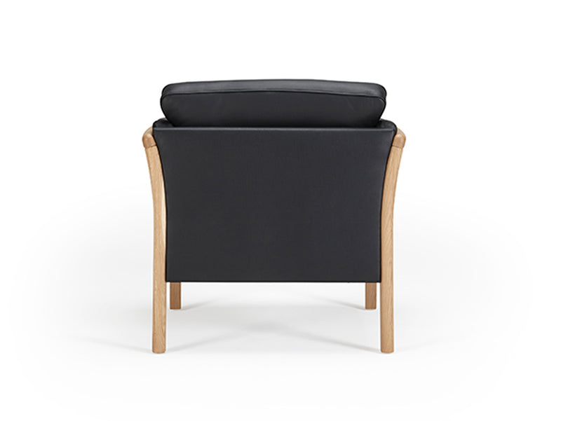 Oscar Armchair - Black Leather