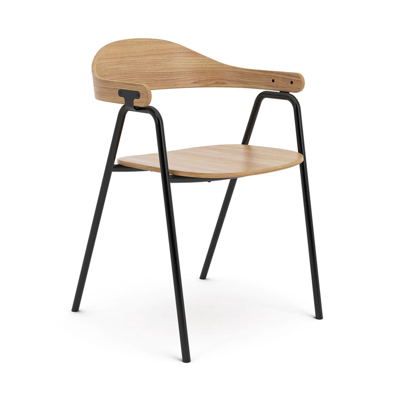 Otto Chair - Oak & Black