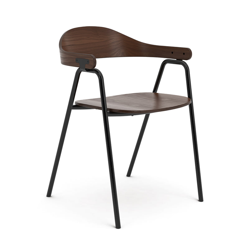 Otto Chair - Walnut & Black