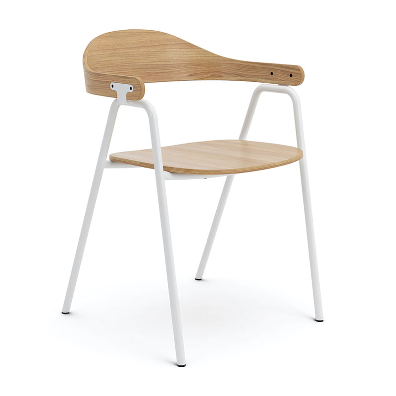 Otto Chair - Oak & White