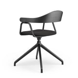 Otto Task Chair - 4 Legs - Black & Fabric