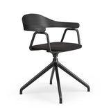 Otto Task Chair - 4 Legs - Black & Fabric