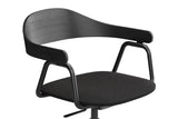 Otto Task Chair - 5 Legs w. Wheels - Black & Fabric